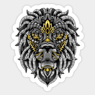 ornamental lion Sticker